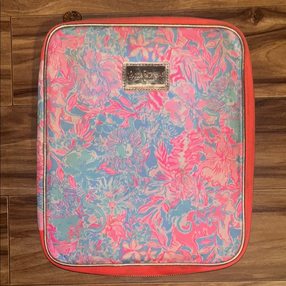 Lilly Pulitzer Floral Pink and Blue Tablet Case